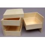 Guarda y decora tus tesoros en nuestra caja de madera con 3 compartimentos, diseñada para personalizar y organizar con estilo