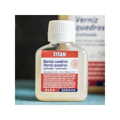 Barniz para cuadros acrílico brillante Titan 100 ml