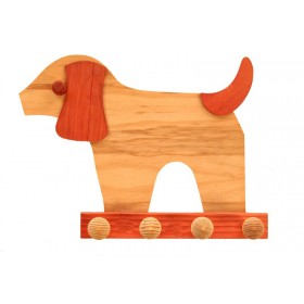 Perchero de madera modelo perro