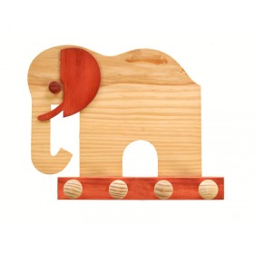 Organiza tus prendas con estilo y encanto con nuestro perchero de madera modelo elefante