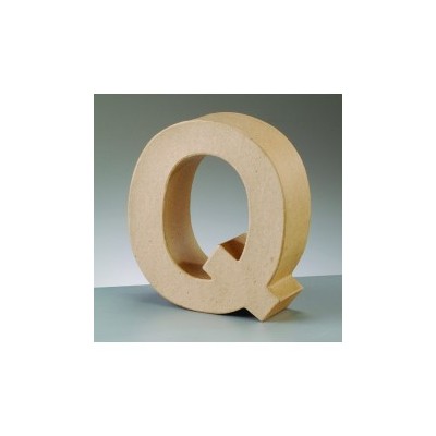 Letra CartÃ³n "Q" 17,5 x 5,5 cm DO-AR