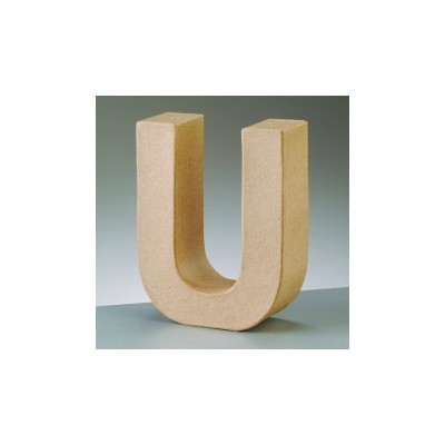 Letra CartÃ³n "U" 17,5 x 5,5 cm DO-AR
