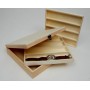 Caja joyero para relojes con cristal de 26x20x9 cm: Organización y elegancia para tus preciados relojes