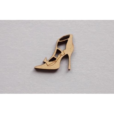 Miniatura Zapato - 3.6x3.3x0.3cm: Toque de moda en pequeña escala.
