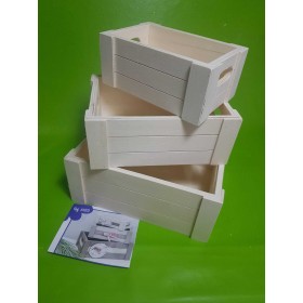 Caja de madera para pañuelos con tapa de 24x14x9.5 cm