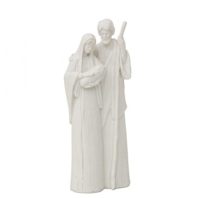 "Sagrada Familia de 8x5x20.5 cm - Escultura Religiosa de Tamaño Compacto"