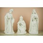 Imagen de las Figuras de Reyes Magos en álamo de 28 cm, sin pintar, lista para ser decorada.