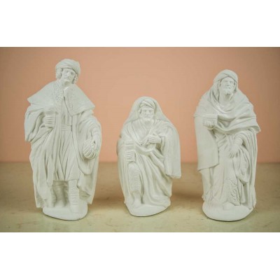 Imagen de las figuras de los Reyes Magos de 20 cm, una hermosa adición a la decoración navideña.